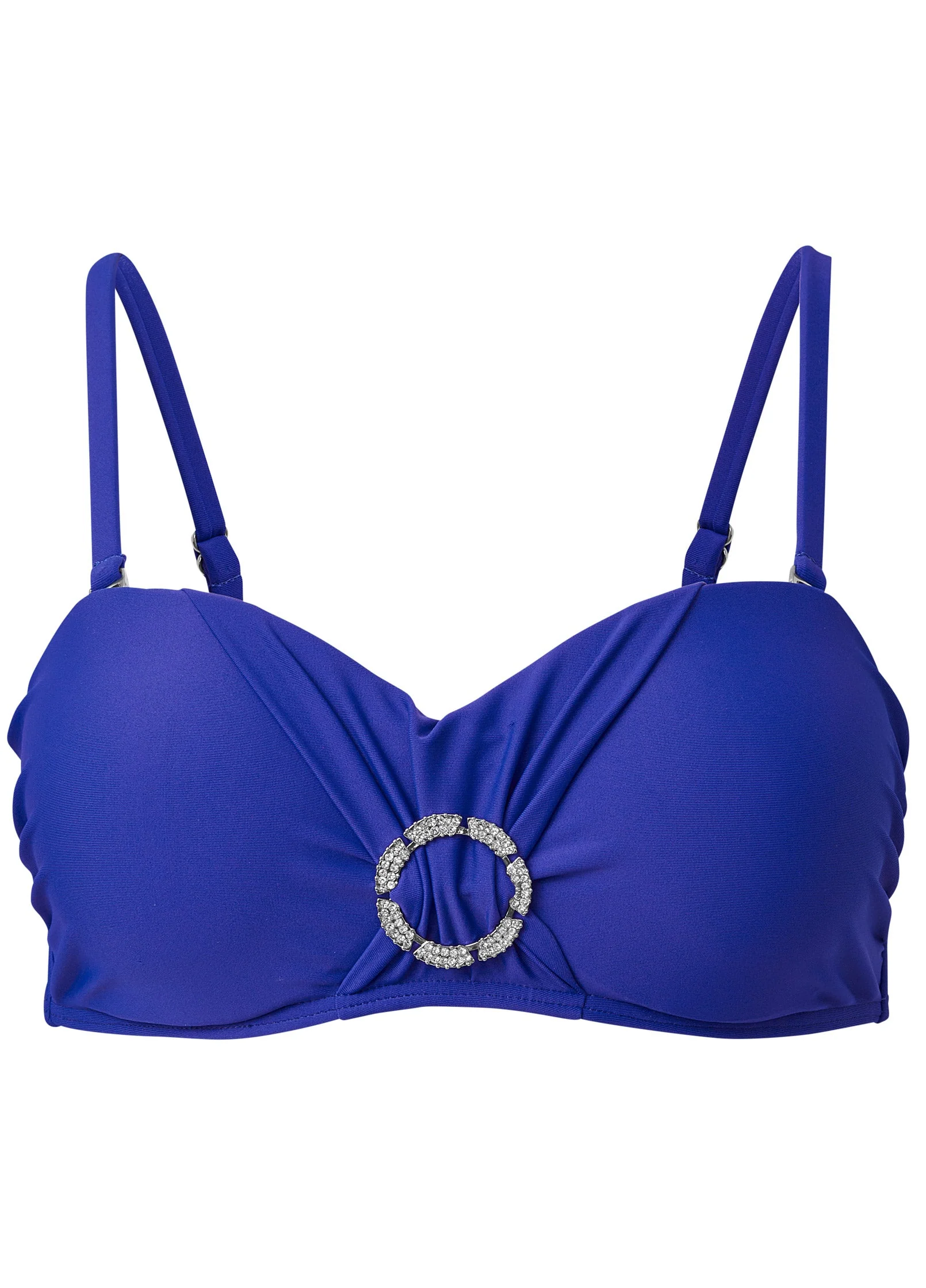 Bandeau Bling Bikini Top - Cobalt Blue - Image 3