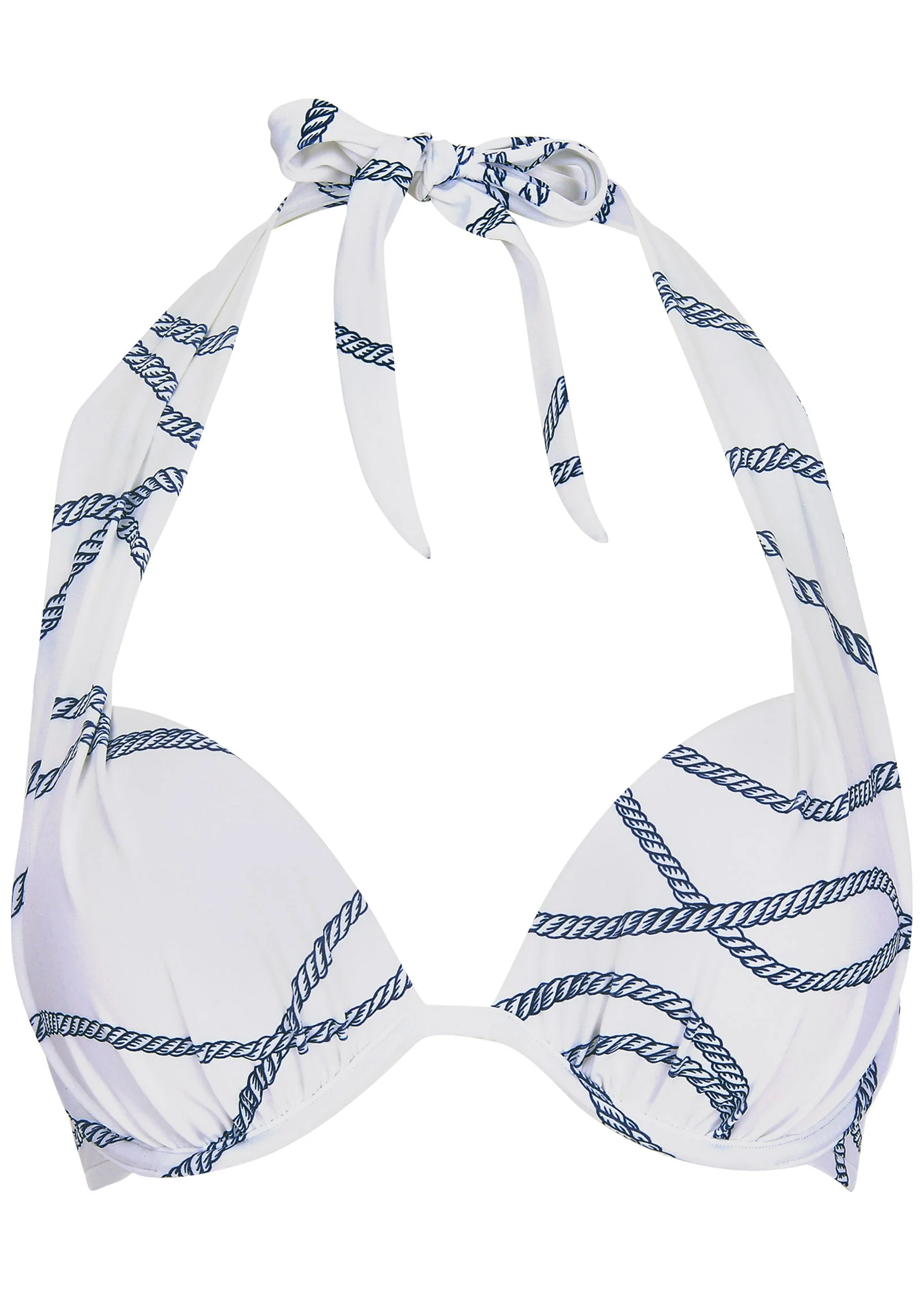 Marilyn Push-Up Bikini Top - Nautical Ropes - Image 3