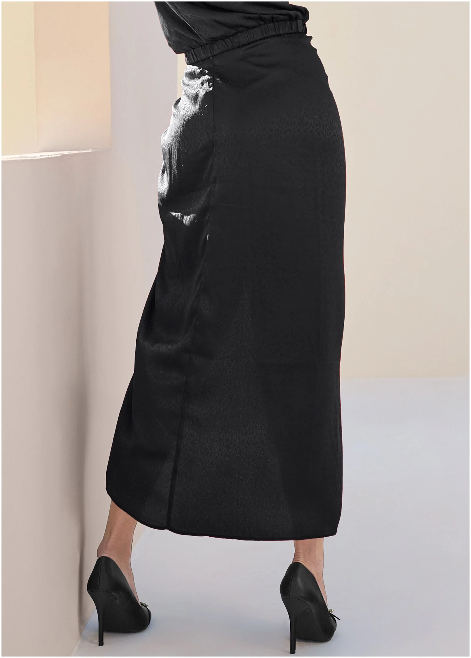 Jacquard Skirt - Black - Image 3