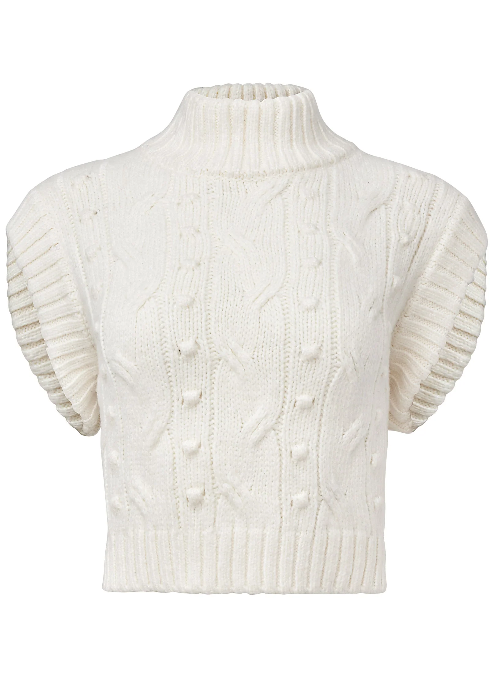 Cable Knit Sweater - Cloud Dancer - Image 6