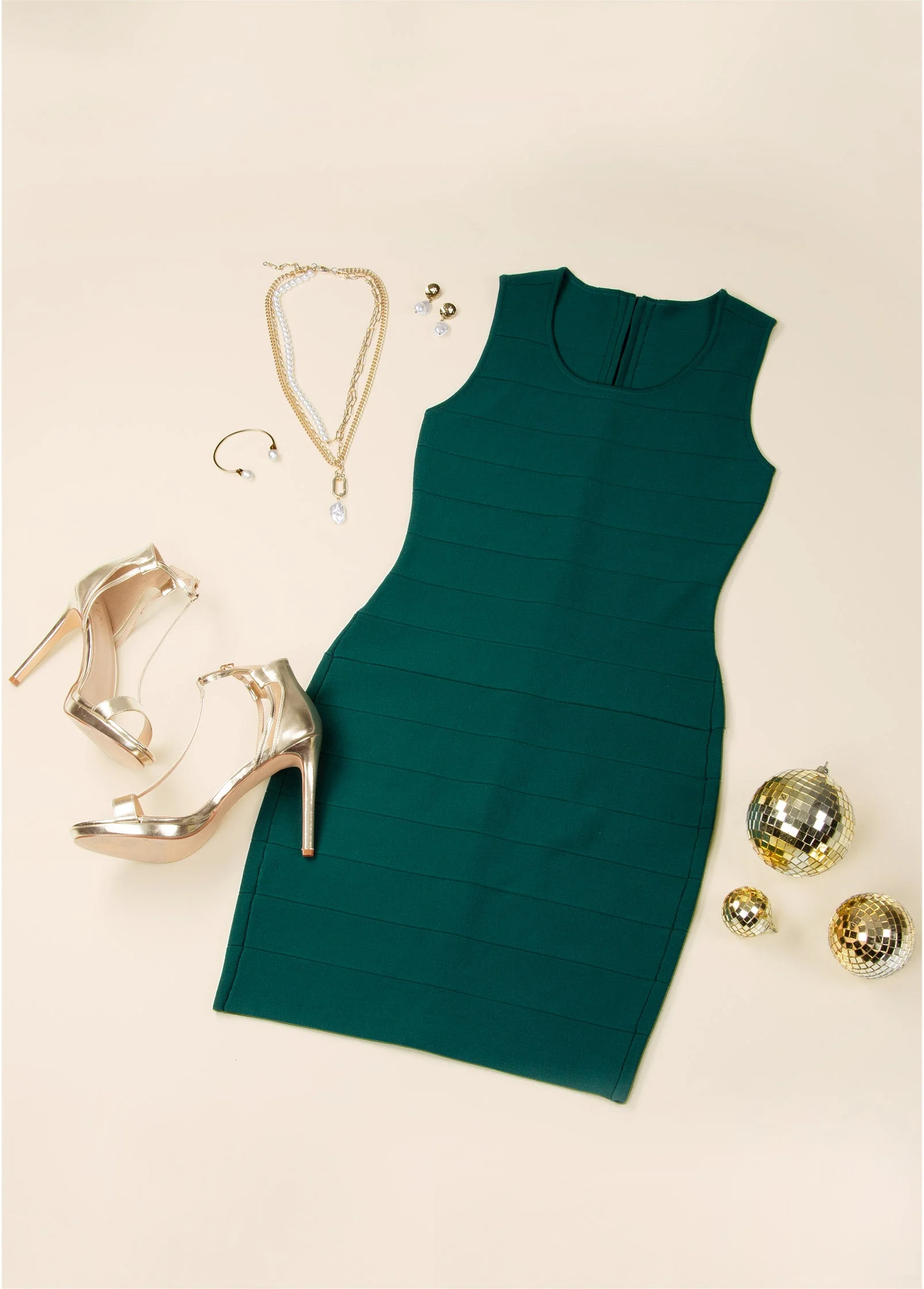 Bandage Mini Dress - Green - Image 8