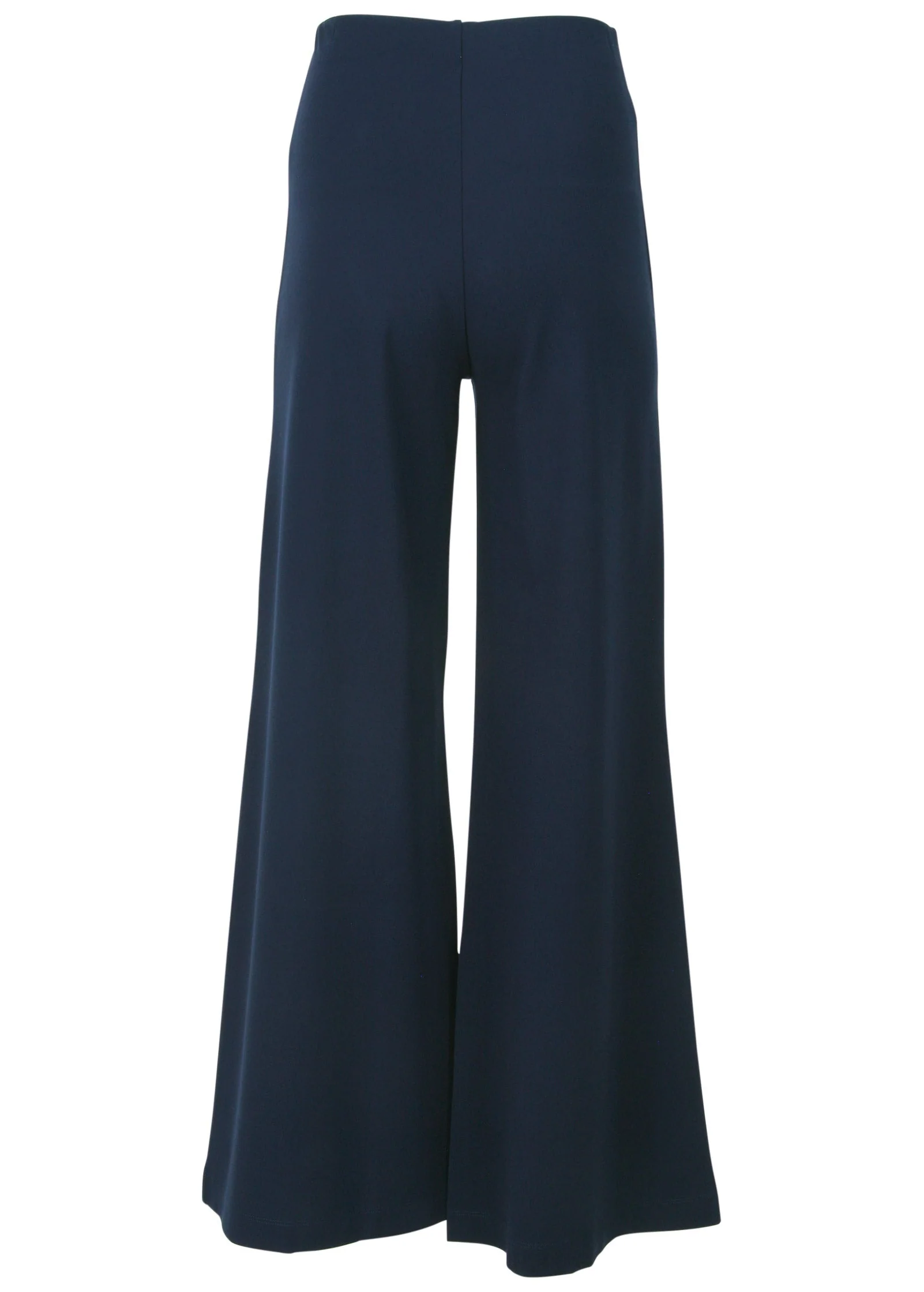 Smoothing Ponte Wide-Leg Pants - Navy - Image 7