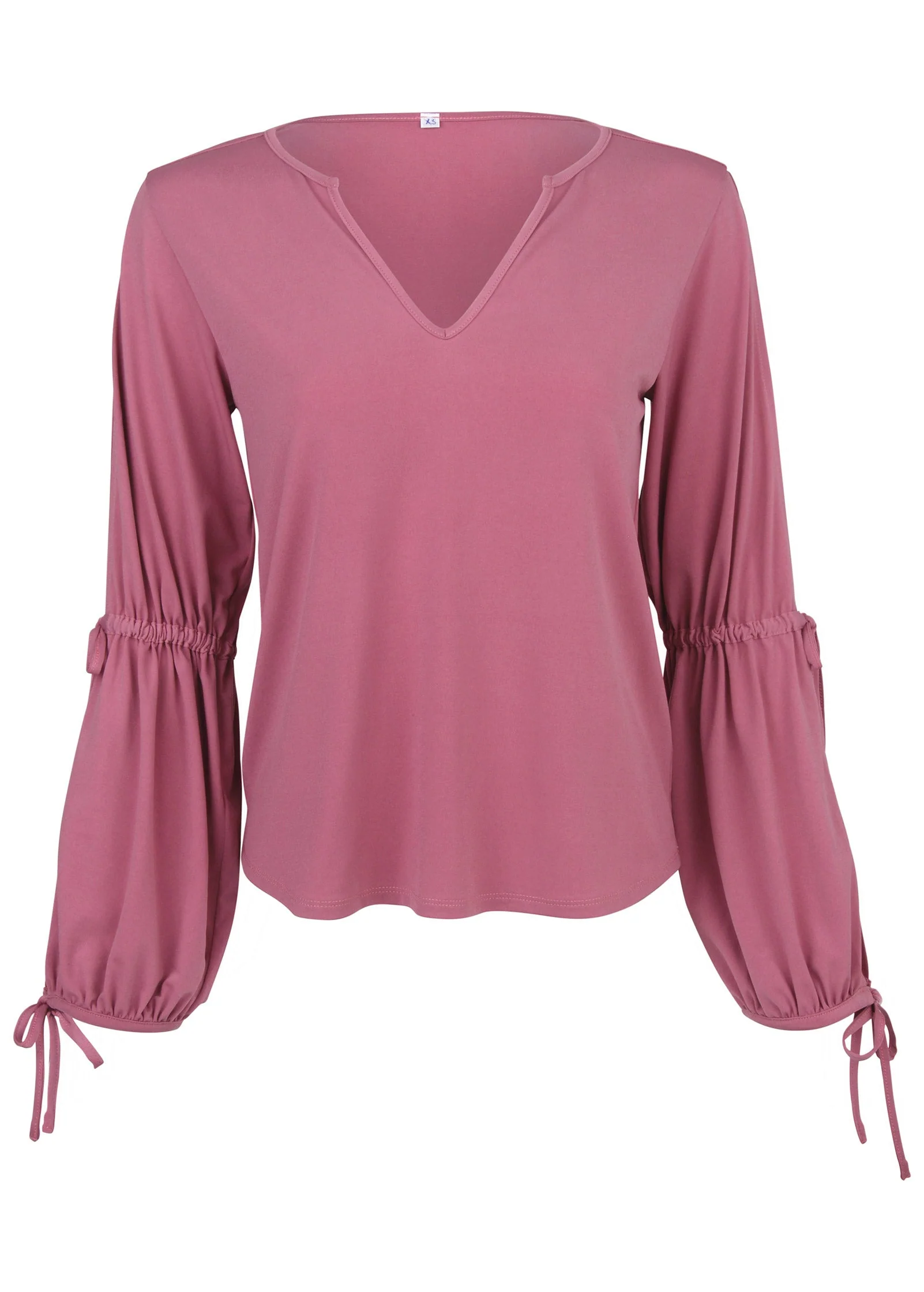 Tie Sleeve Blouse - Heather Rose - Image 3