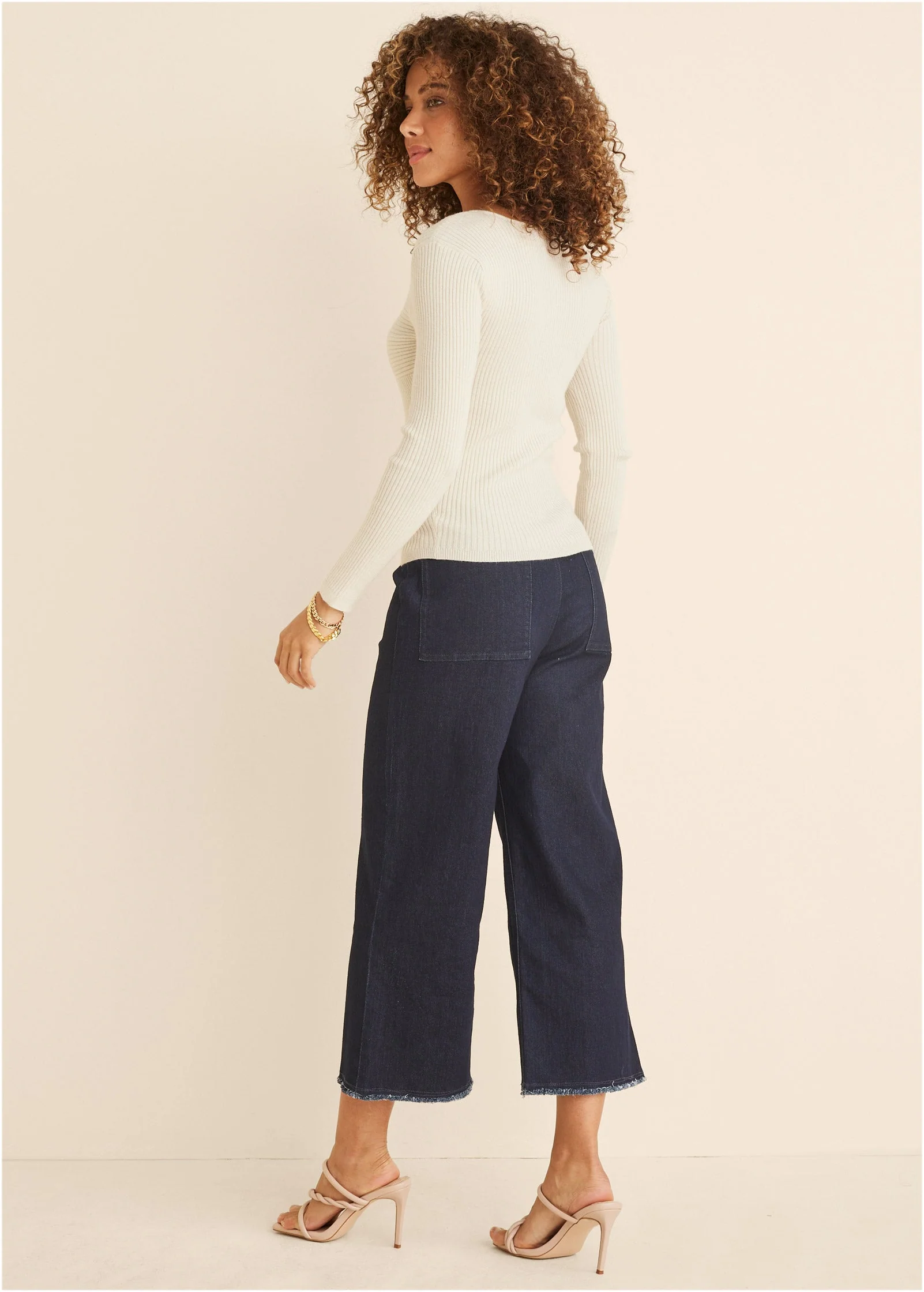 Long Sleeve Sweater - Cloud Dancer - Image 3