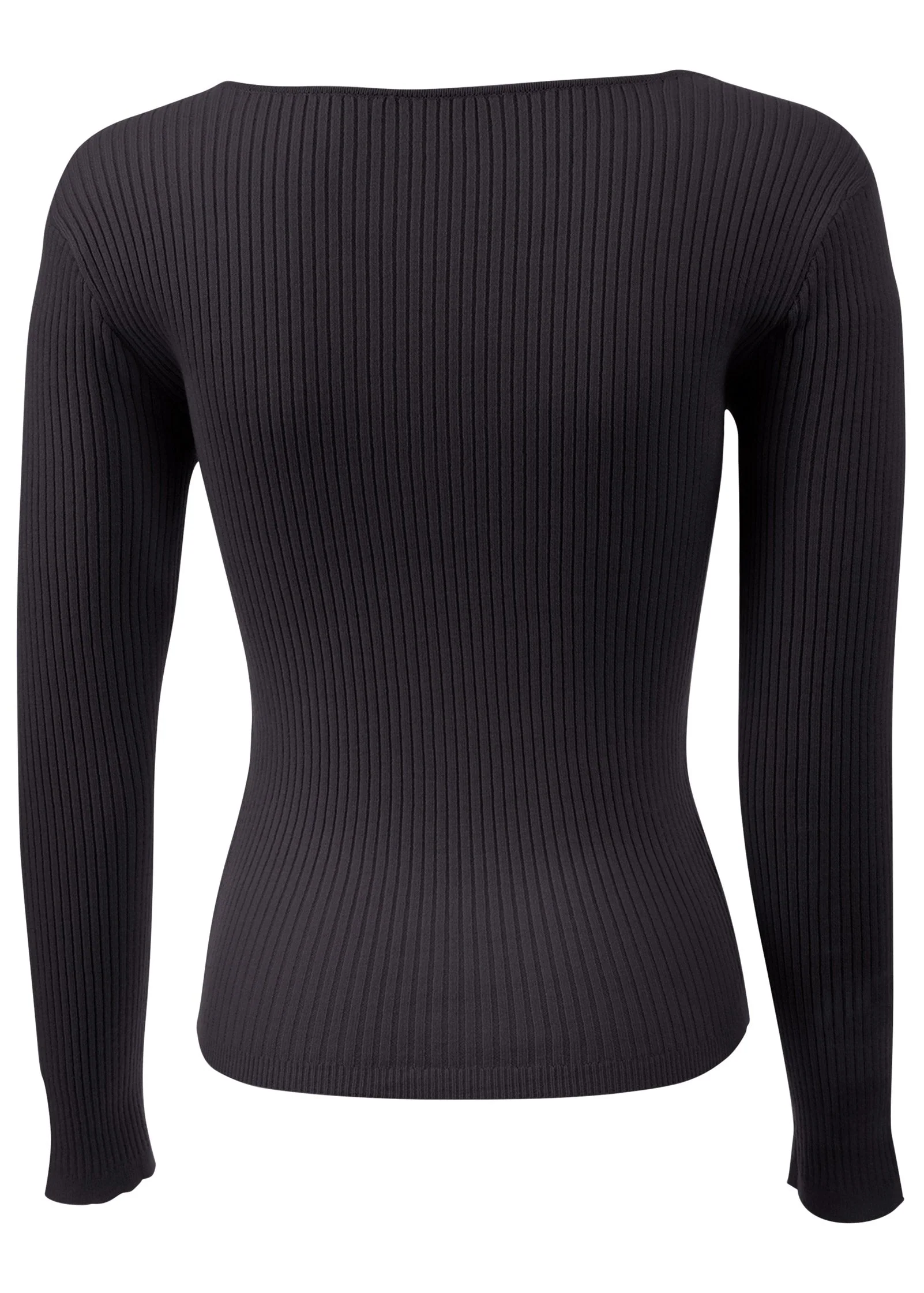 Long Sleeve Sweater - Jet Black - Image 5