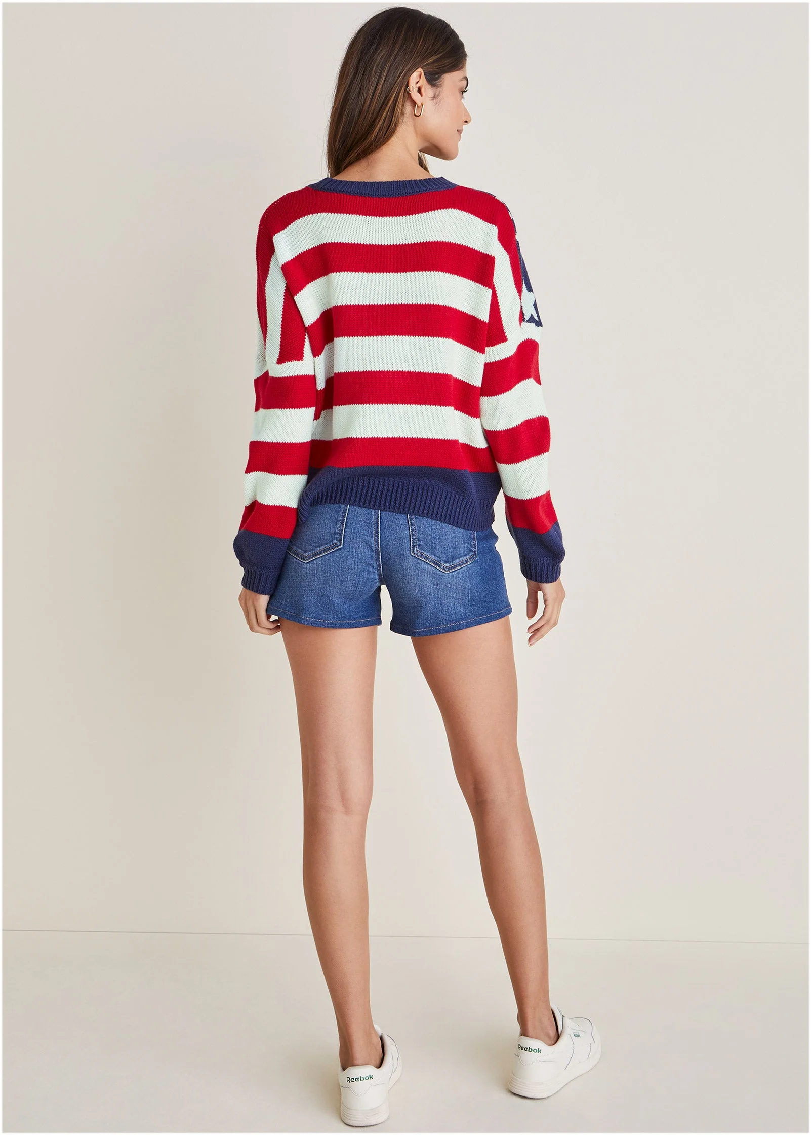 Stars And Stripes Sweater - Racing Red Multi - Image 3