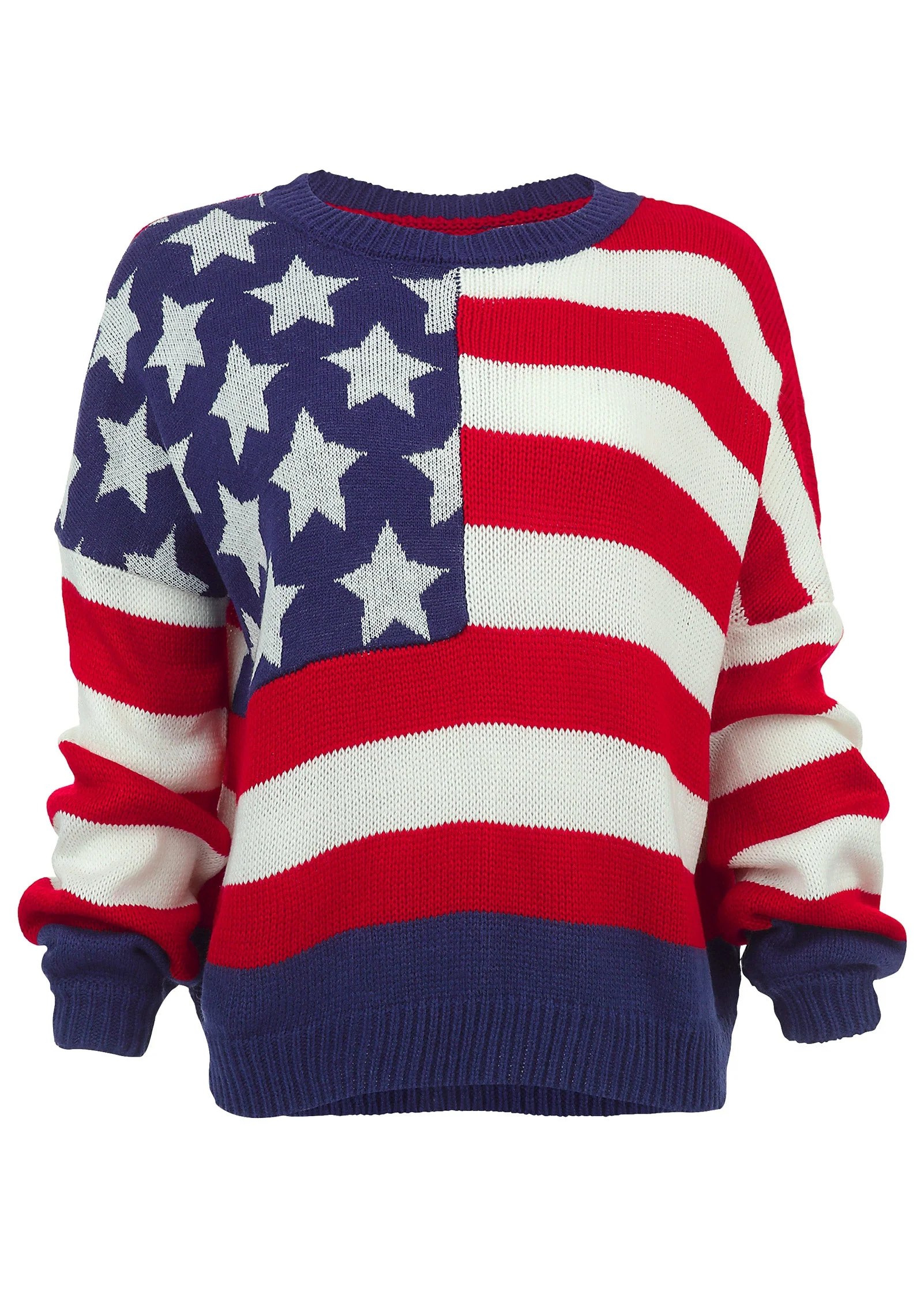 Stars And Stripes Sweater - Racing Red Multi - Image 5