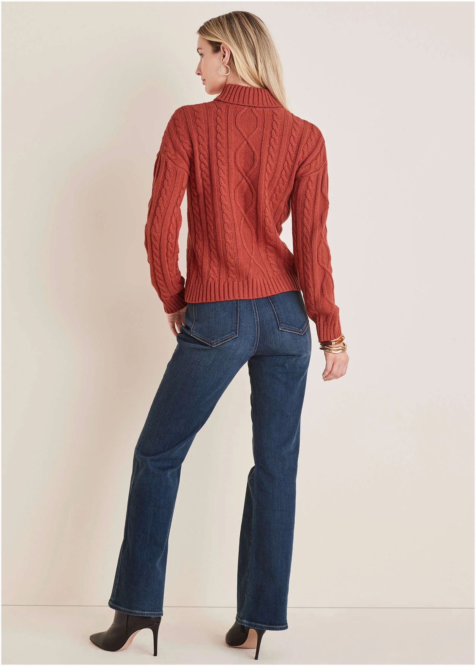 Chunky Knit Sweater - Mineral Red - Image 3