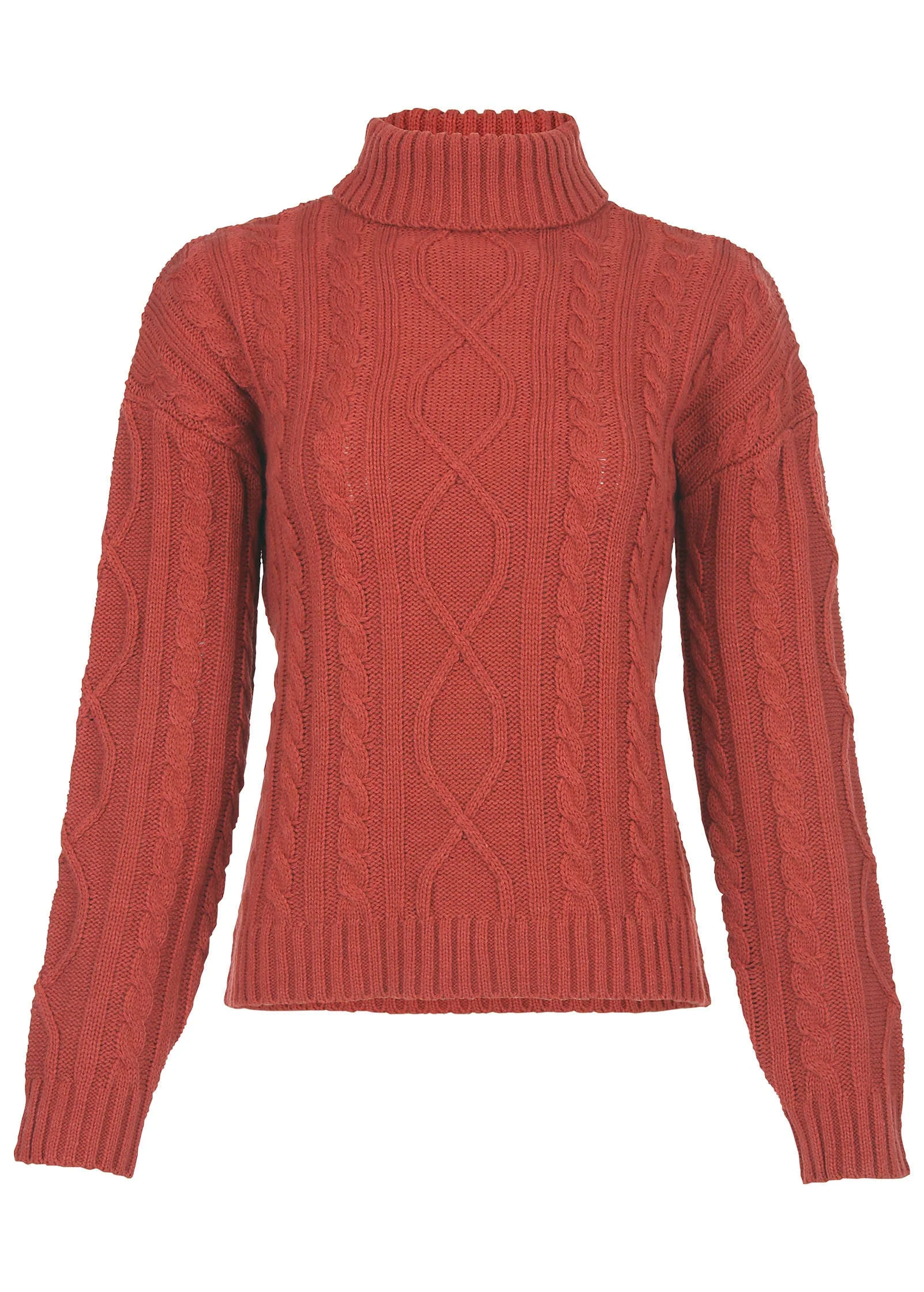 Chunky Knit Sweater - Mineral Red - Image 4
