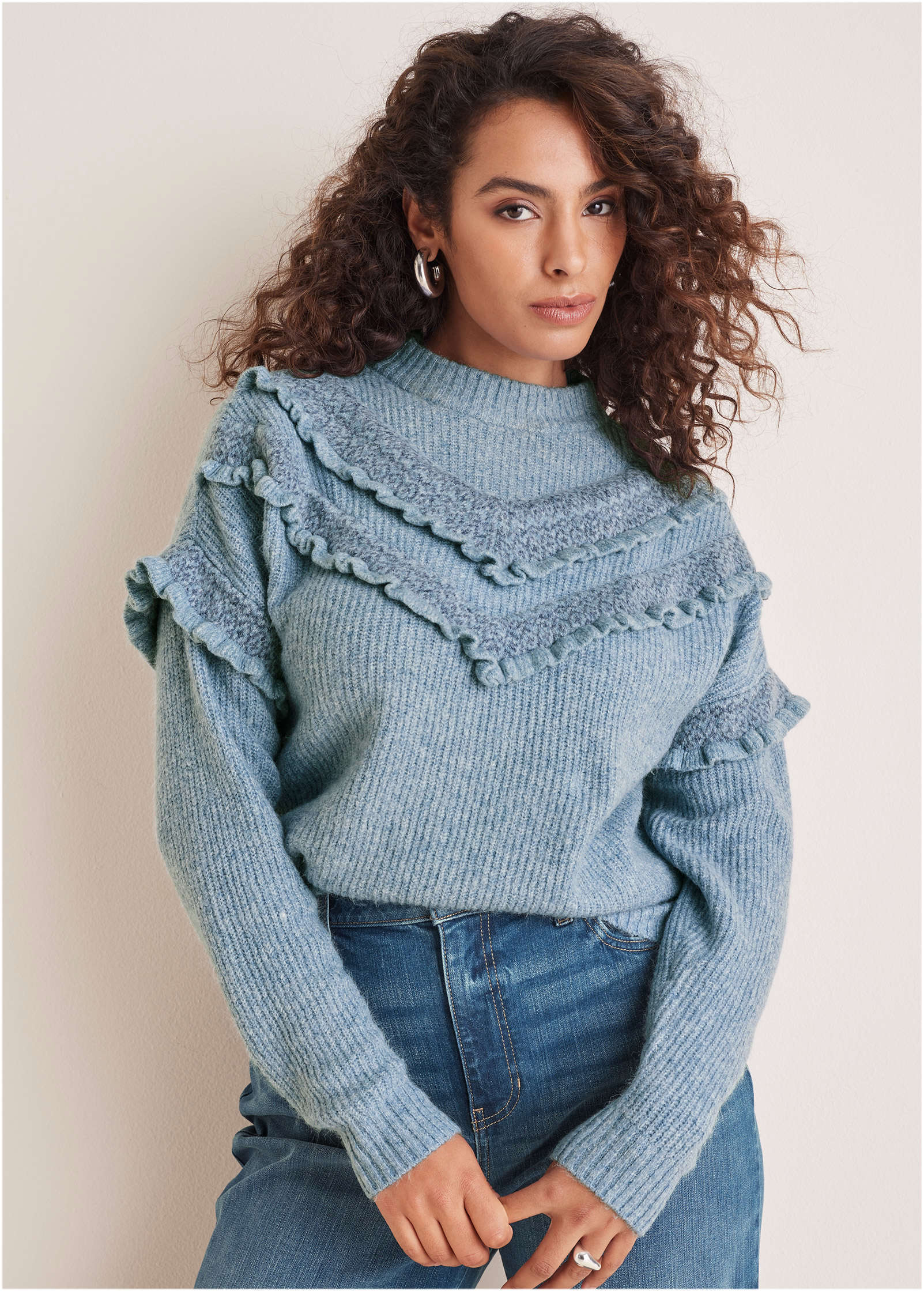 Cheveron Sweater  - Tourmaline - Image 7