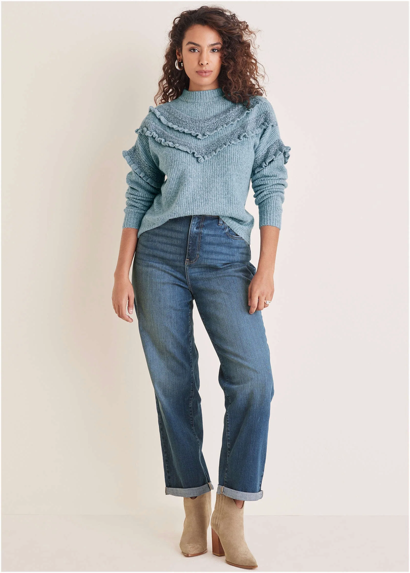 Cheveron Sweater  - Tourmaline - Image 9