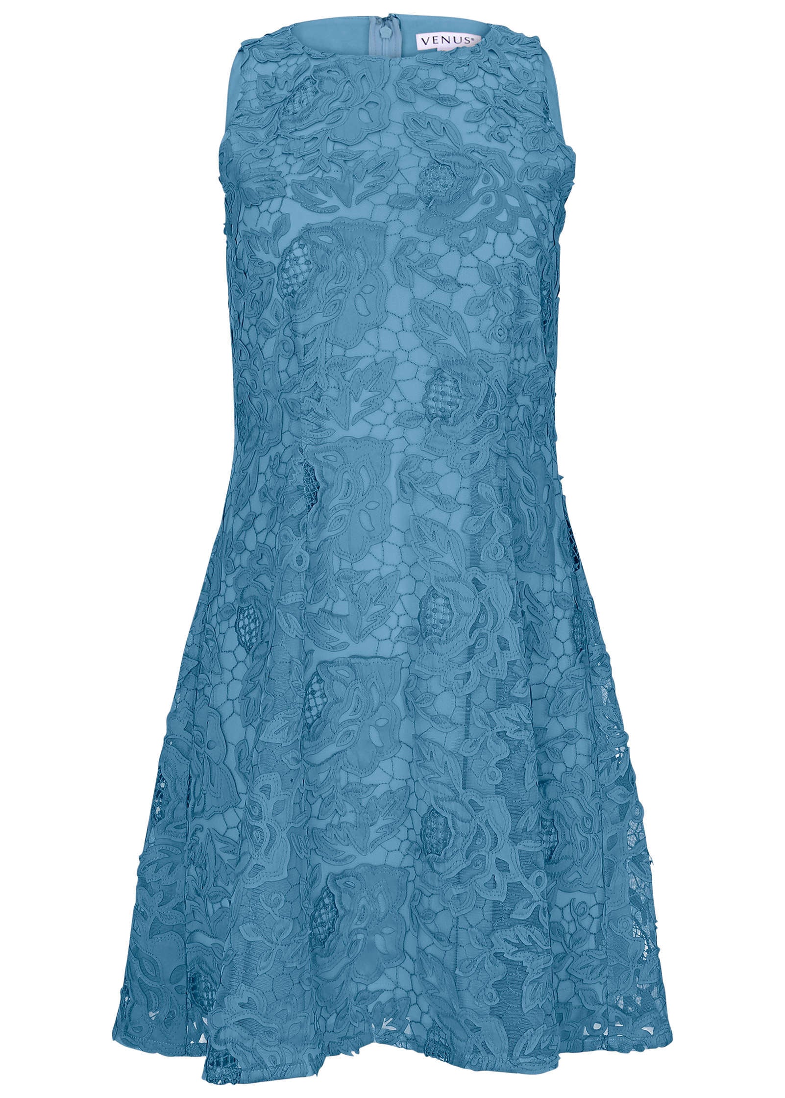 Lace Mini Dress - Niagara - Image 4