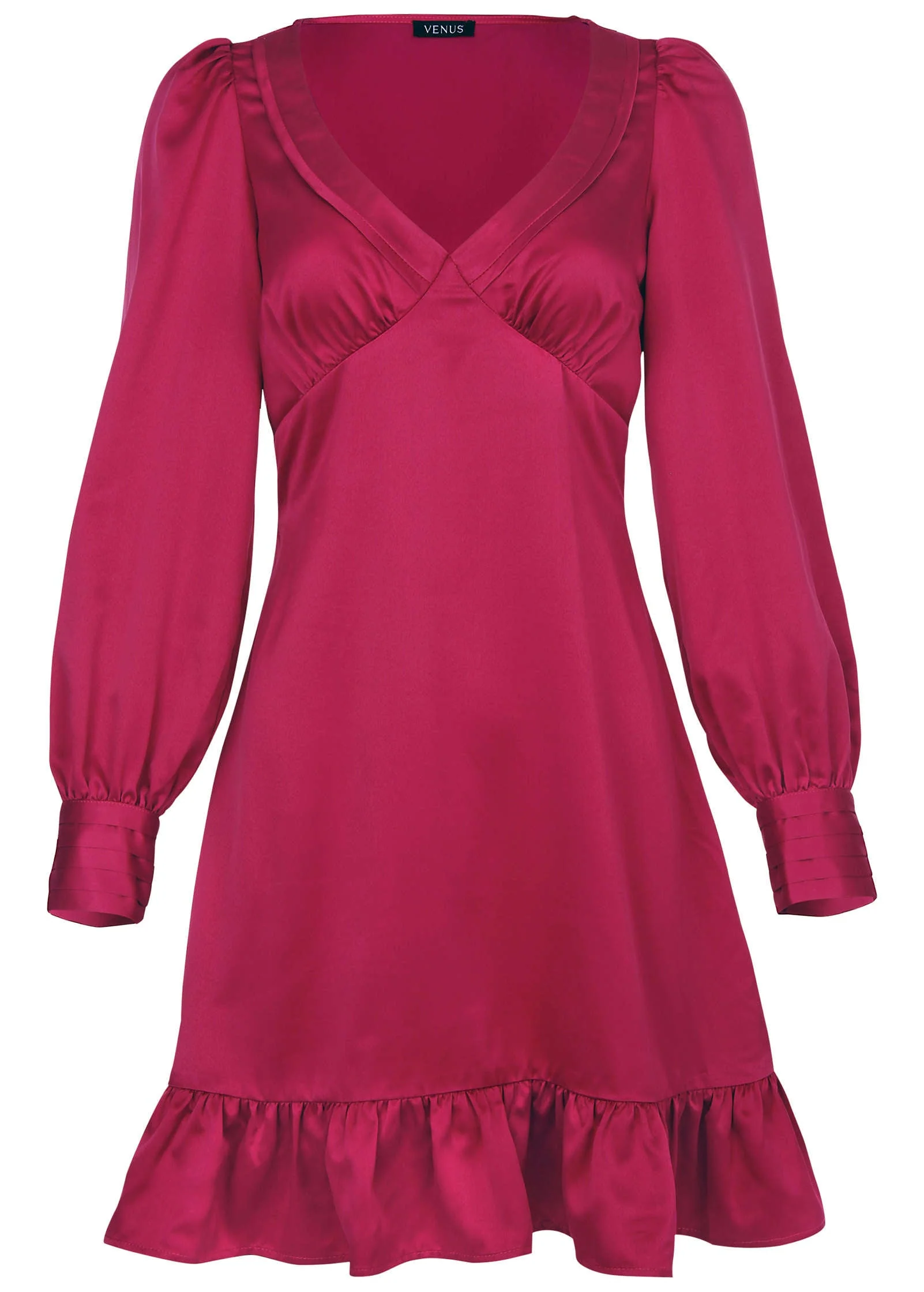 Long Sleeve Mini Dress - Vivacious - Image 5
