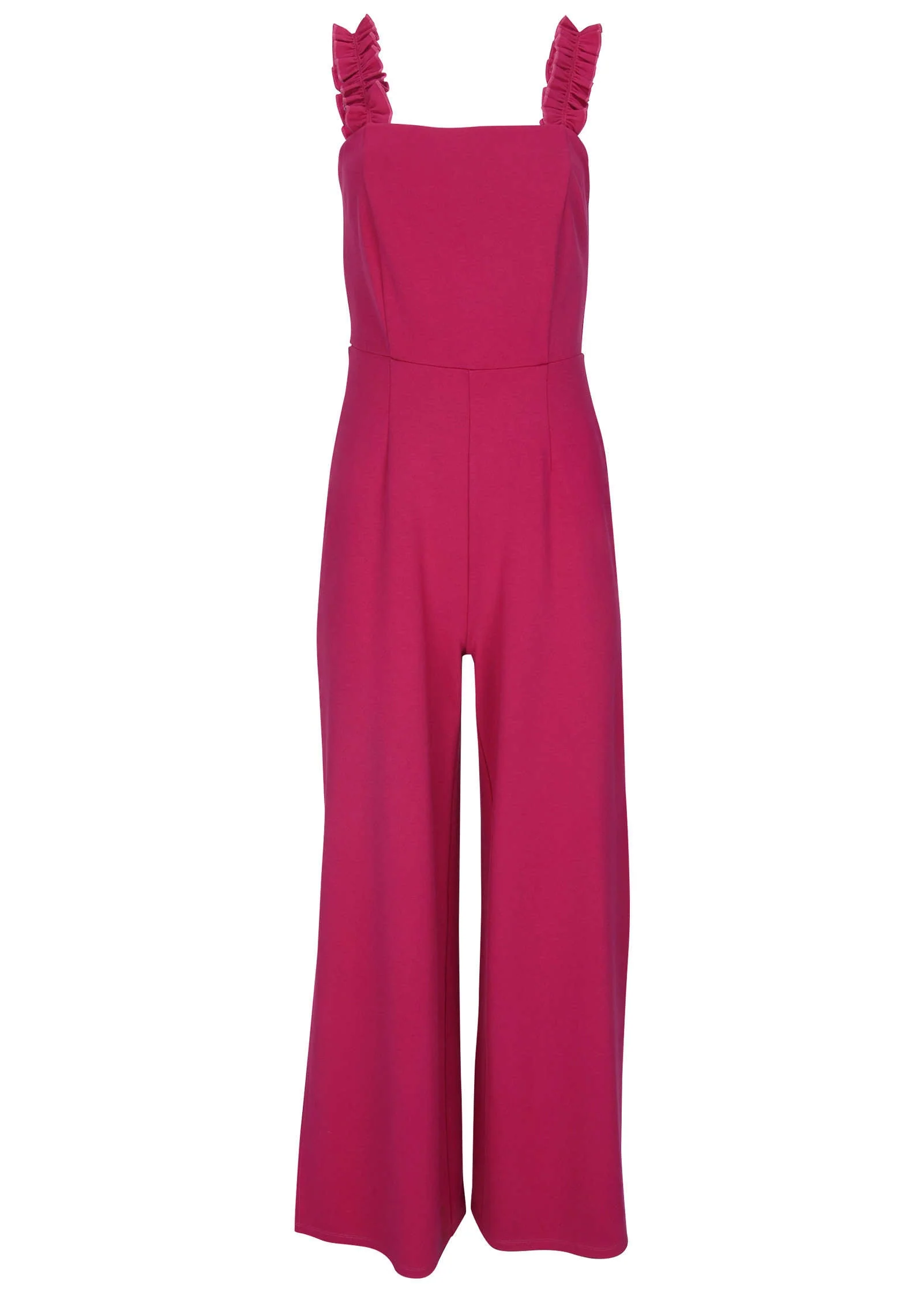 Wide Leg Ponte Jumpsuit - Granita - Image 4